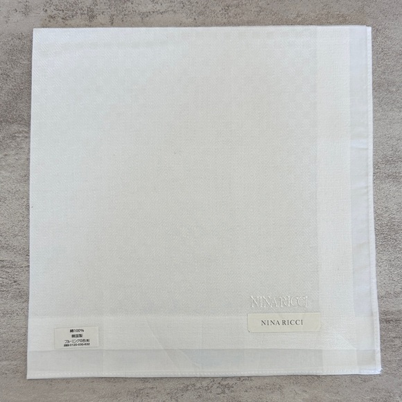 Nina Ricci Classic White Square vintage cotton - Picture 1 of 7